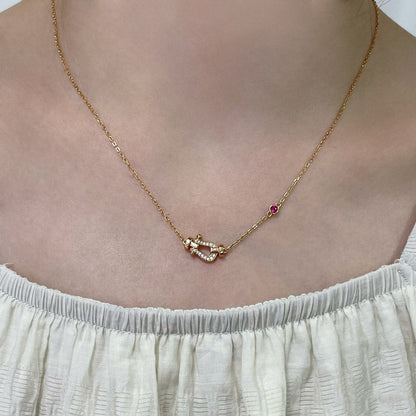 [Kincade Jewelrys]FORCE 10 DIAMOND PINK GOLD NECKLACE