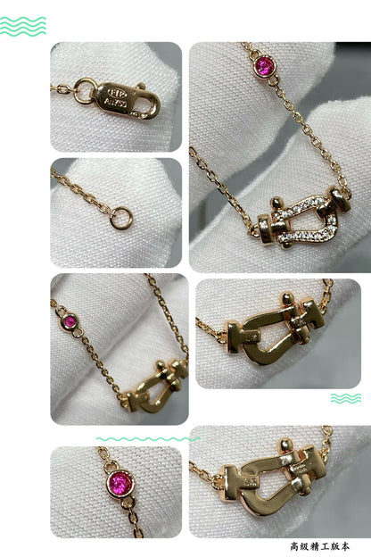 [Kincade Jewelrys]FORCE 10 DIAMOND PINK GOLD NECKLACE