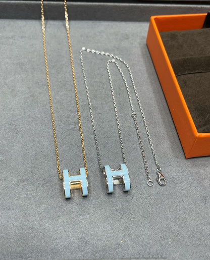 [Kincade Jewelrys]POP H SKY BLUE NECKLACE
