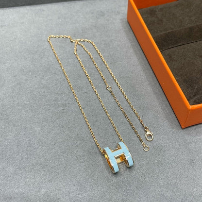 [Kincade Jewelrys]POP H SKY BLUE NECKLACE