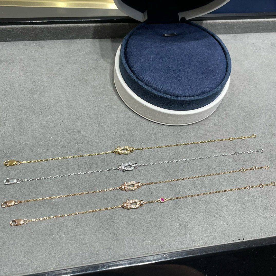 [Kincade Jewelrys]FORCE 10 DIAMOND CHAIN LINK PINK GOLD BRACELET