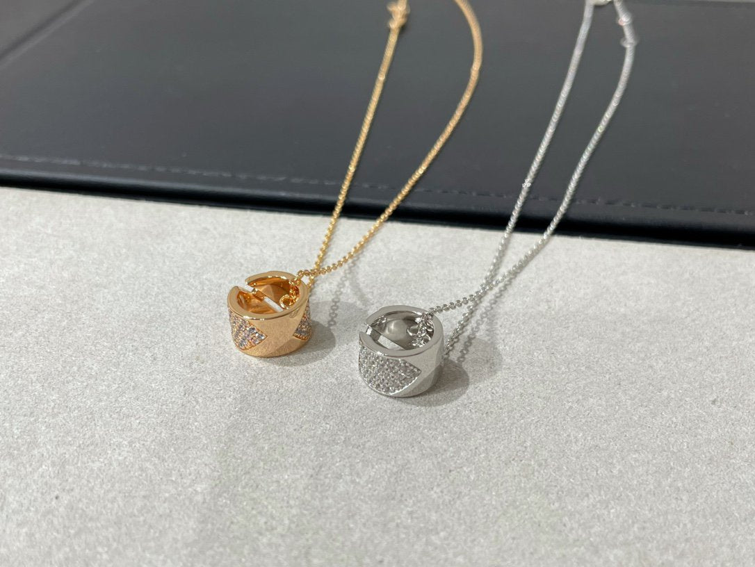 [Kincade Jewelrys]LIENS EVIDENCE DIAMOND PAVED NECKLACE