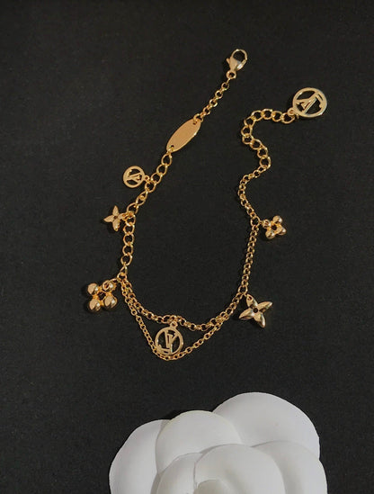 [Kincade Jewelrys]BLOOMING PINK GOLD MOP BRACELET