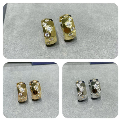 [Kincade Jewelrys]BEE LOVE DIAMOND HOOP EARRINGS