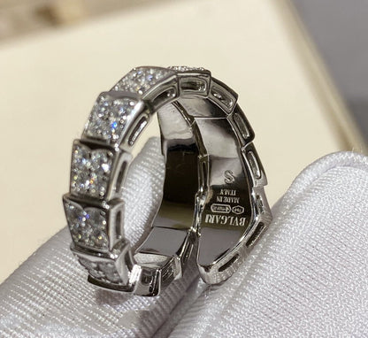 [Kincade Jewelrys]SERPENTI RING SILVER DIAMOND PAVED