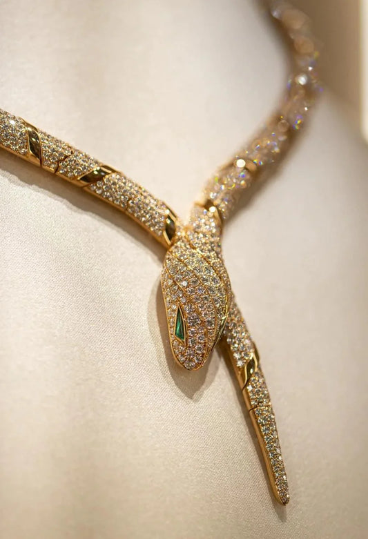 [Kincade Jewelry]HAUTE COUTURE GOLD SERPENTI NECKLACE