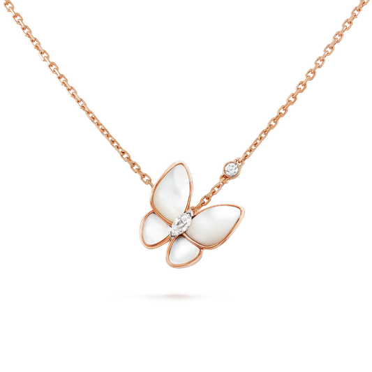 [Kincade Jewelrys]BUTTERFLY MOP DIAMOND NECKLACE