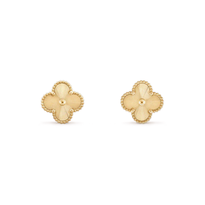 [Kincade Jewelrys]CLOVER MINI 9.5MM LASER EARRINGS