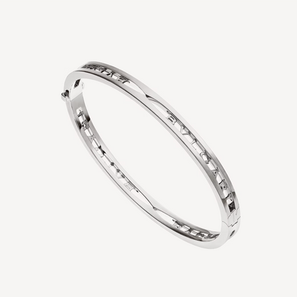 [Kincade Jewelrys]ZERO 1 SPIRAL LOGO SILVER BRACELET