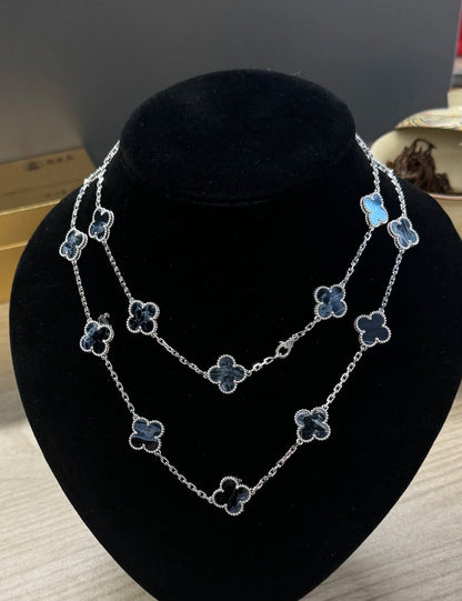 [Kincade Jewelrys]CLOVER 20 MOTIFS BIDE STONE NECKLACE