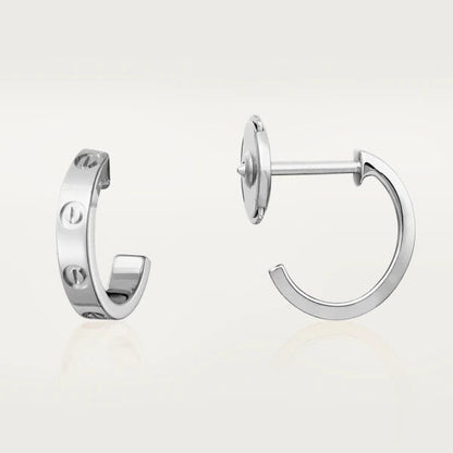 [Kincade Jewelrys]LOVE EARRINGS 2.65MM SILVER