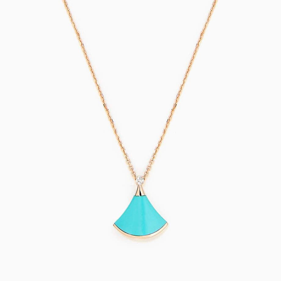 [Kincade Jewelrys]DREAM NECKLACE TURQUOISE PINK GOLD
