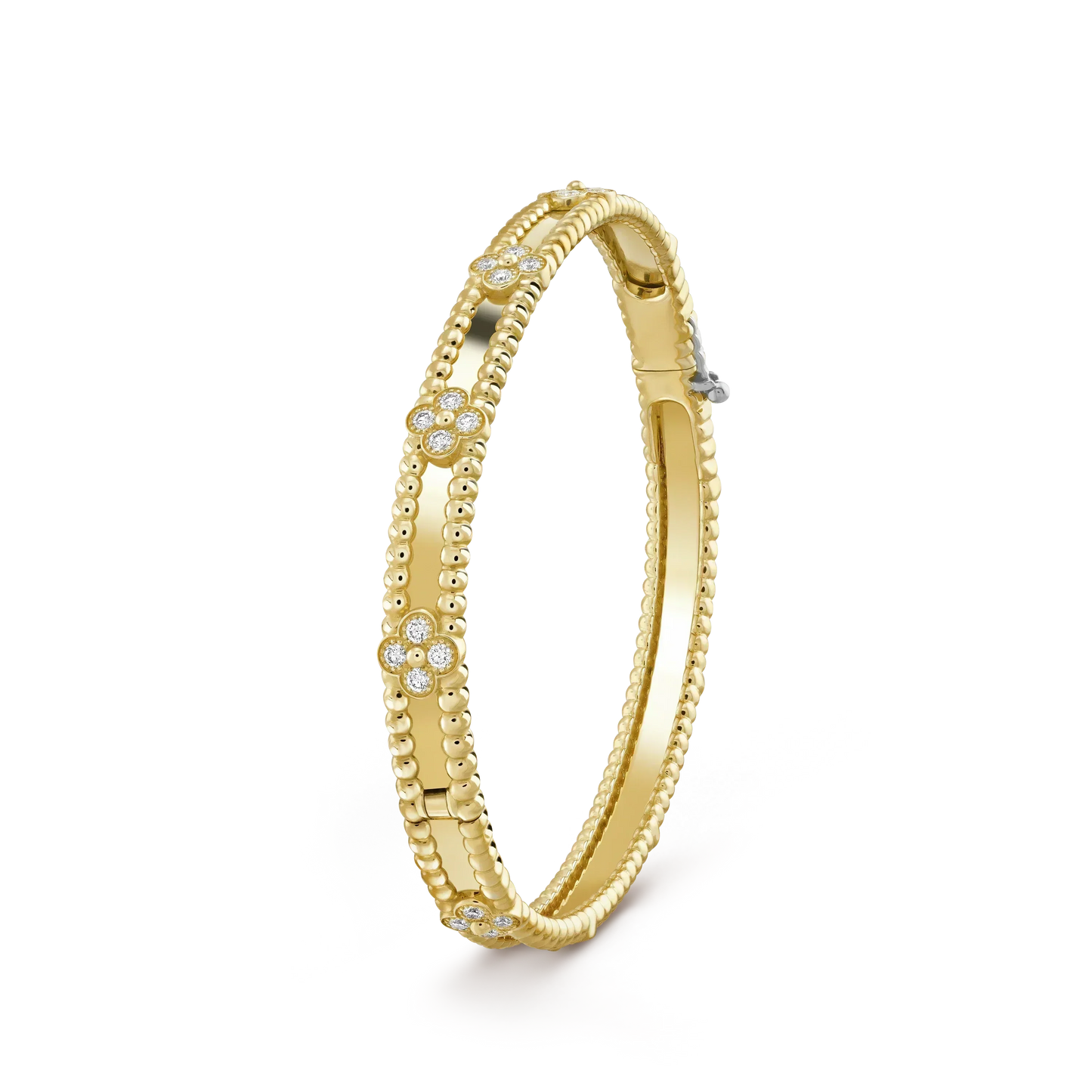 [Kincade Jewelrys]CLOVER BRACELET 4MM DIAMONDS