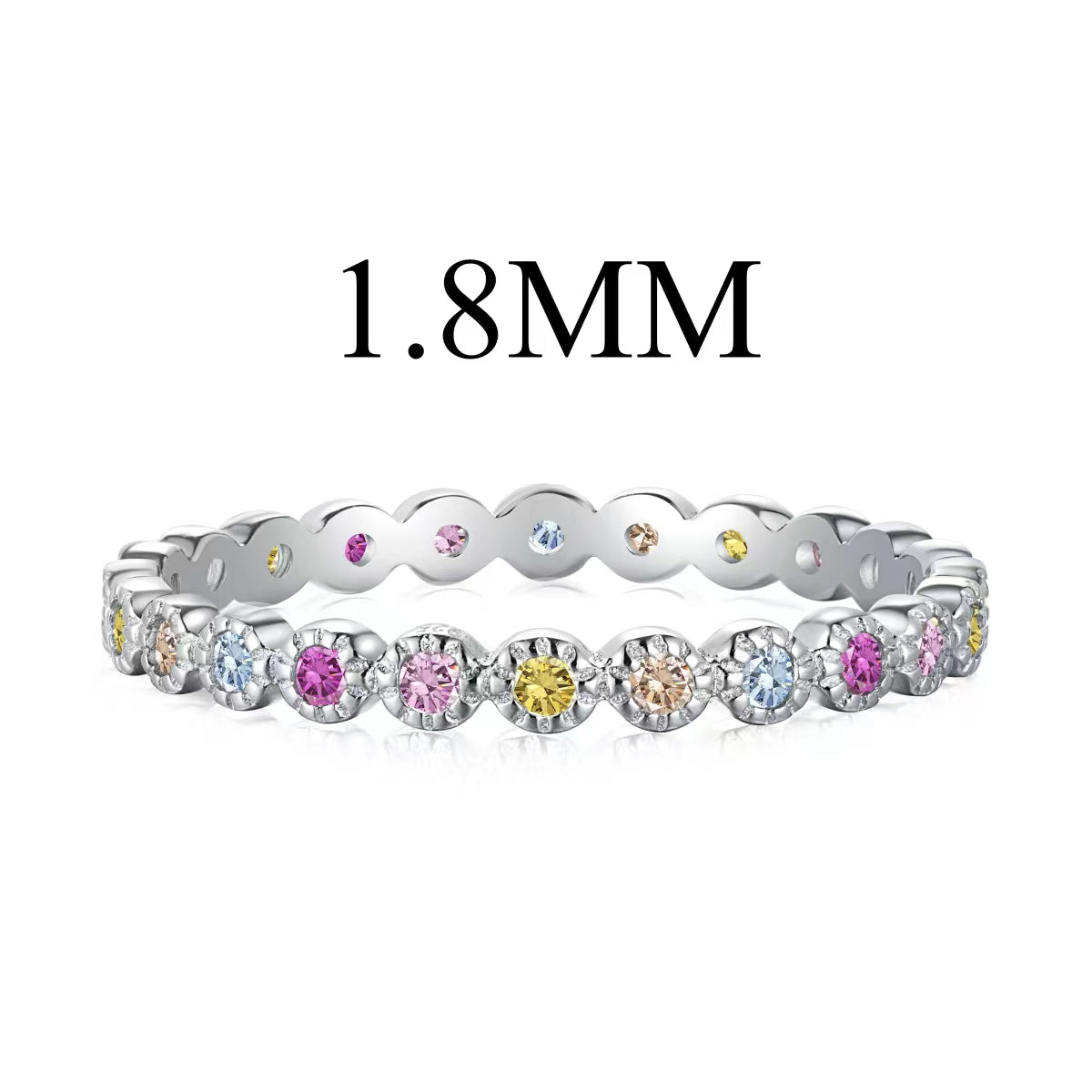 [Kincade Jewelrys]Unique Scintillating Round Cut Daily Ring