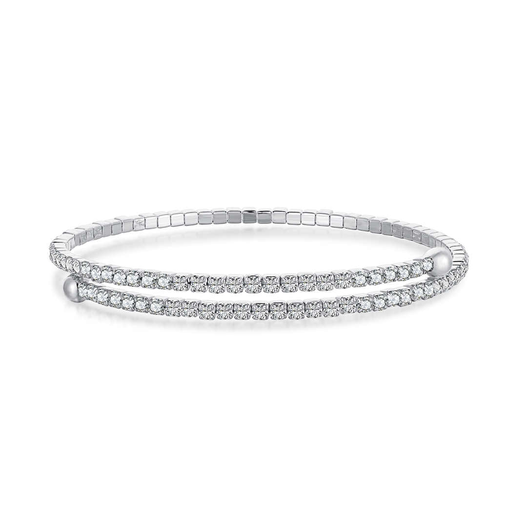 [Kincade Jewelrys]Row of Diamonds Round Fashion Bracelet