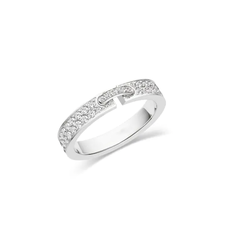 [Kincade Jewelrys]ALLIANCE LIENS VIDENCE PAVED DIAMOND 4MM RING