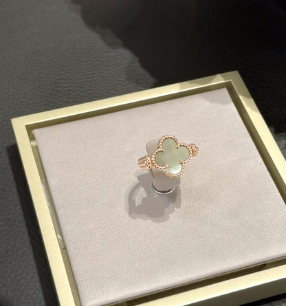 [Kincade Jewelrys]CLOVER RIVERSIBLE GREY MOP RING