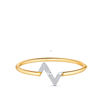 [Kincade Jewelrys]VOLTE UPSITE DOWN GOLD DIAMOND BRACELET