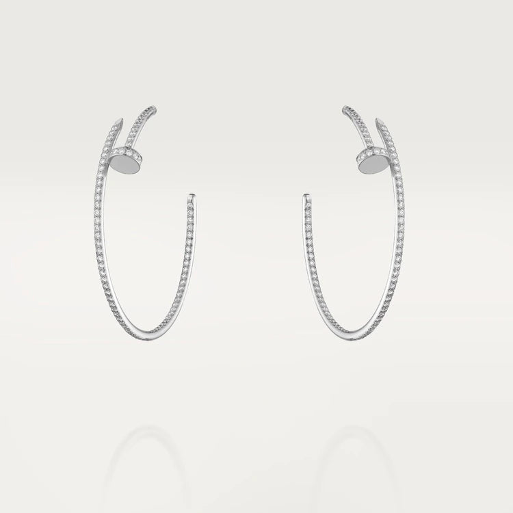 [Kincade Jewelrys]JUSTE EARRINGS FULL DIAMONDS 1.8MM