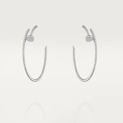 [Kincade Jewelrys]JUSTE EARRINGS FULL DIAMONDS 1.8MM