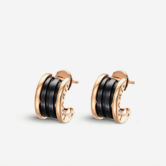 [Kincade Jewelrys]ZERO 1 PINK GOLD CERAMIC EARRINGS