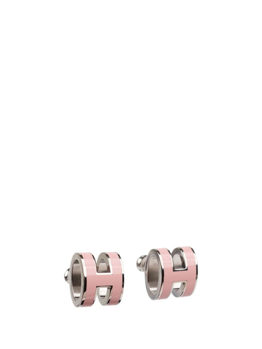 [Kincade Jewelrys]MINI POP H SILVER EARRINGS PINK