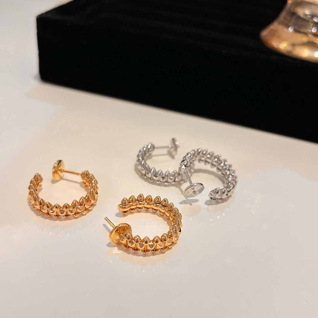 [Kincade Jewelrys]CLASH SMALL HOOP EARRINGS