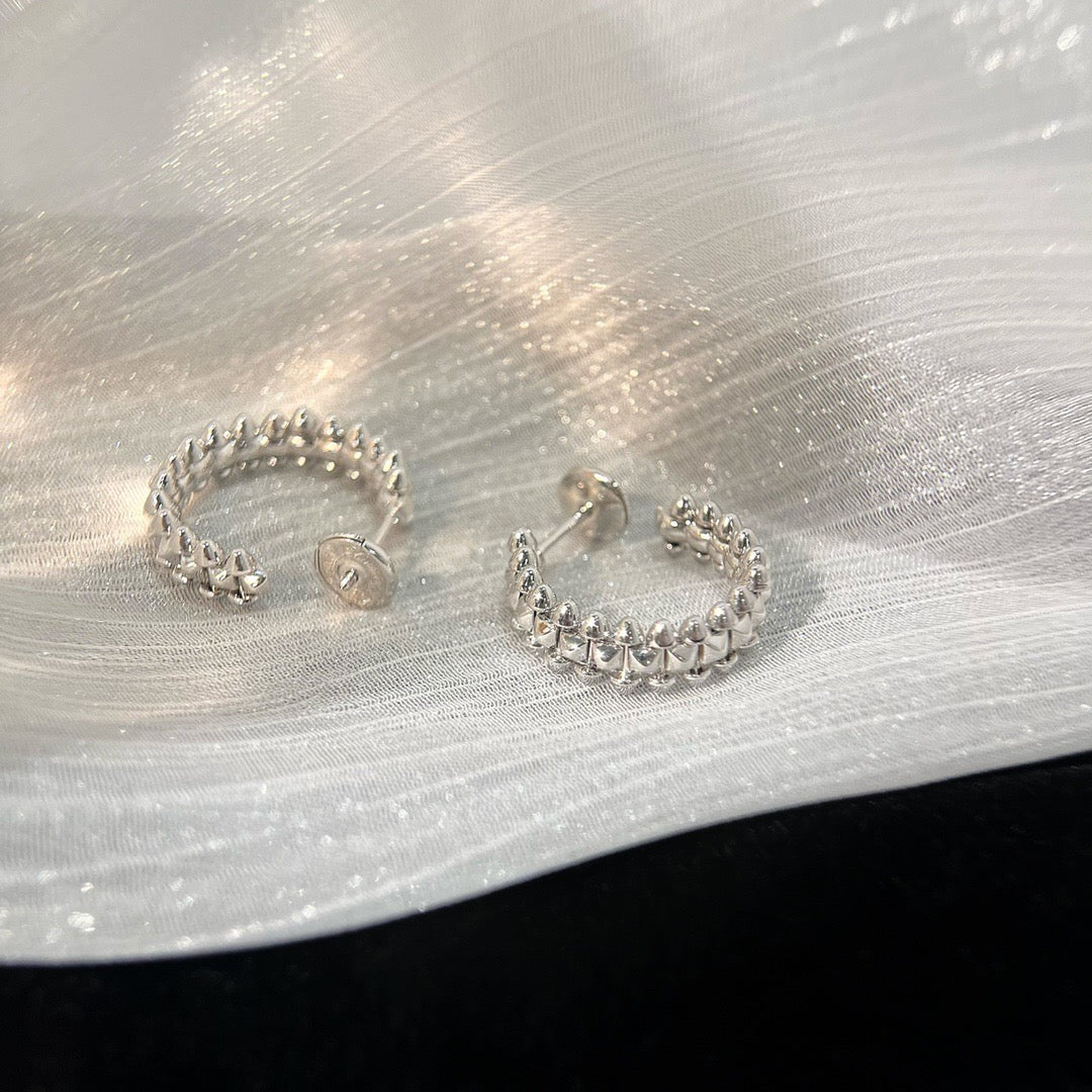 [Kincade Jewelrys]CLASH SMALL HOOP EARRINGS