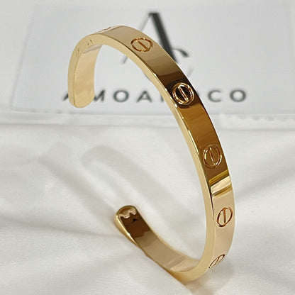 [Kincade Jewelrys]LOVE BRACELET 6.1MM OPEN CUFF