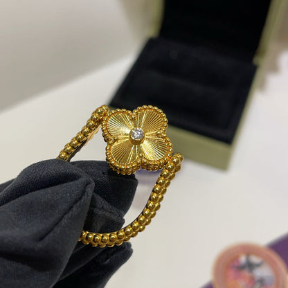 [Kincade Jewelrys]CLOVER RIVERSIBLE BLUE AGATE RING