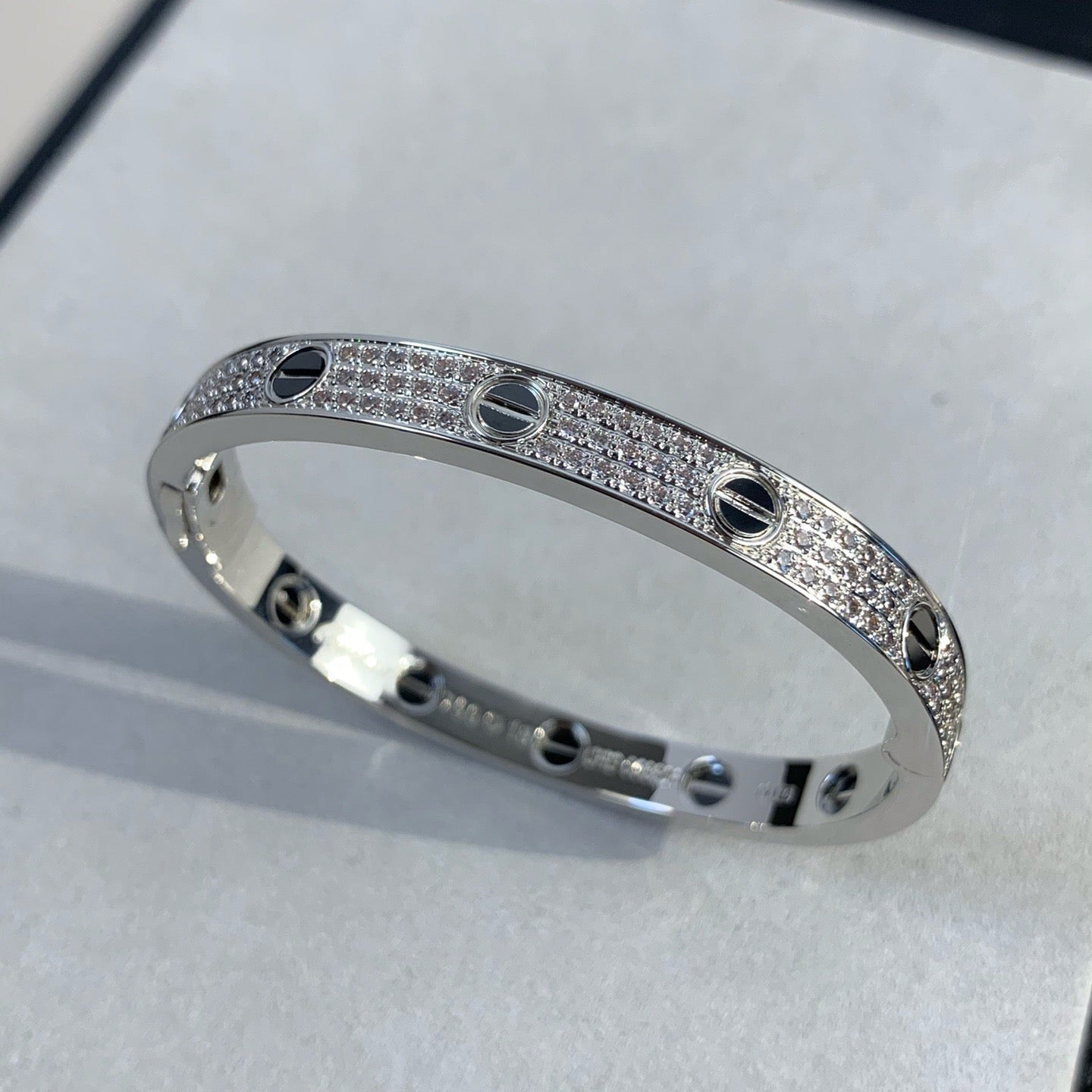 [Kincade Jewelrys]LOVE BRACELET 6.1MM DIAMOND-PAVED CERAMIC