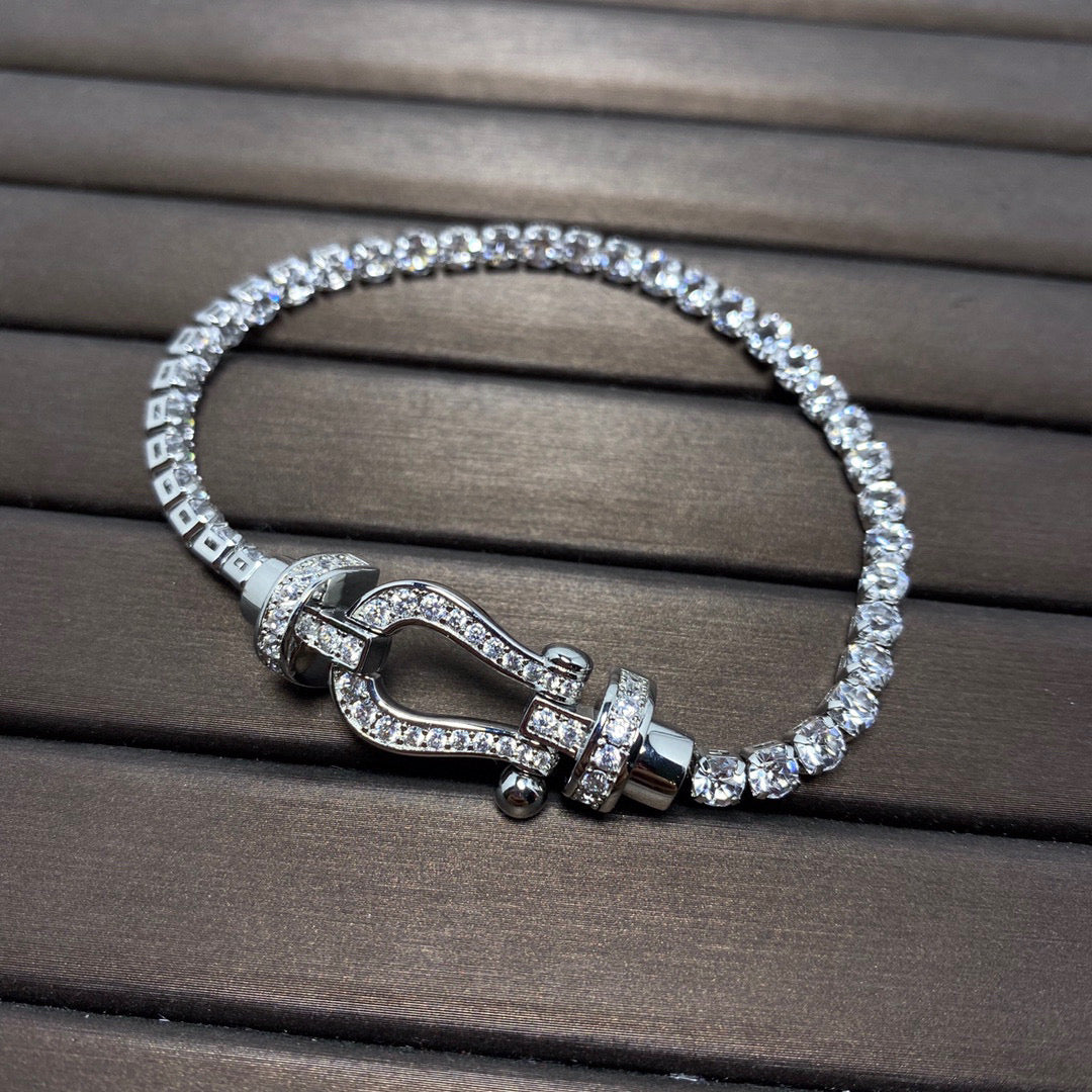 [Kincade Jewelrys]FORCE  HORSESHOE  DIAMOND TENNIS BRACELET