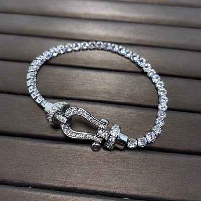 [Kincade Jewelrys]FORCE  HORSESHOE  DIAMOND TENNIS BRACELET