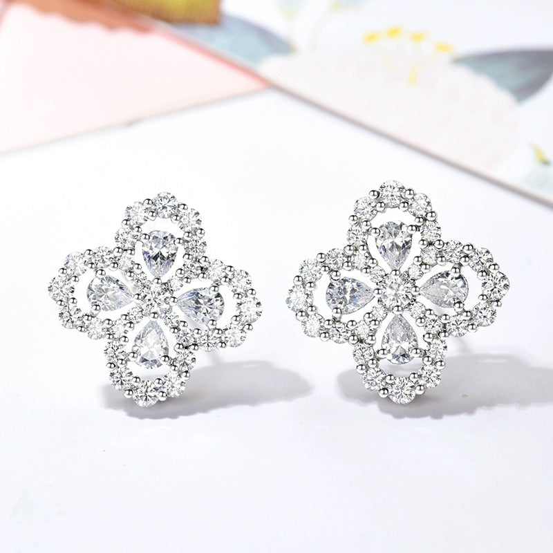 [Kincade Jewelrys]LOOP EARRINGS FULL MOTIF DIAMOND 16MM