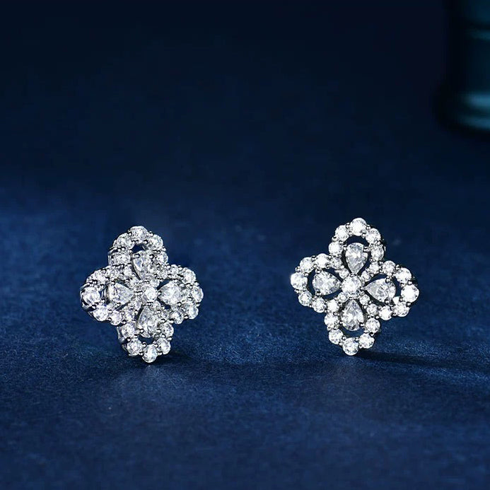 [Kincade Jewelrys]LOOP EARRINGS FULL MOTIF DIAMOND 16MM