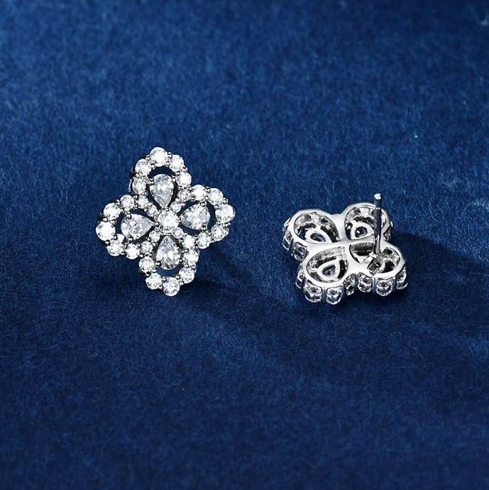 [Kincade Jewelrys]LOOP EARRINGS FULL MOTIF DIAMOND 16MM