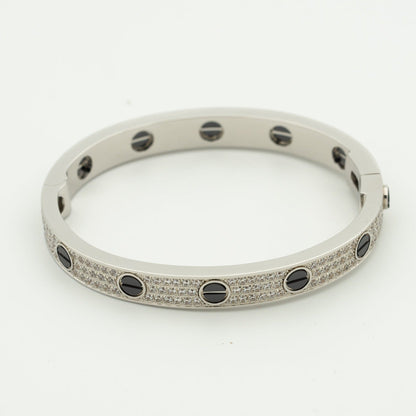 [Kincade Jewelrys]LOVE BRACELET 6.1MM DIAMOND-PAVED CERAMIC
