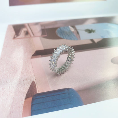 [Kincade Jewelrys]Unique Colorful Radiant Cut RIng