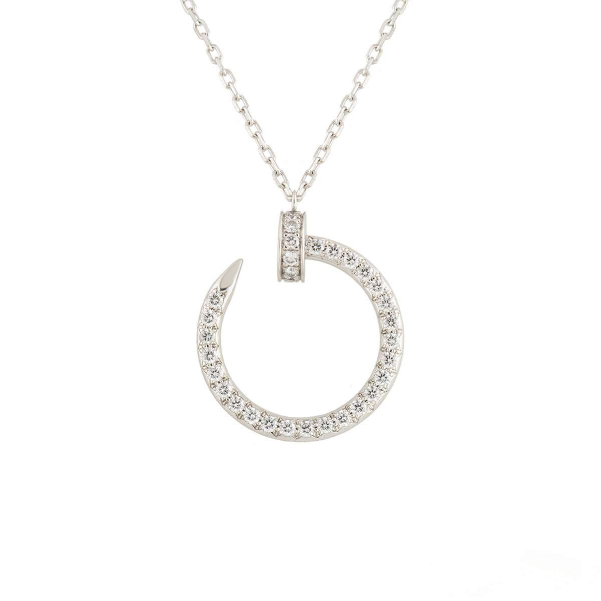 [Kincade Jewelrys]JUSTE NECKLACE SILVER DIAMONDS