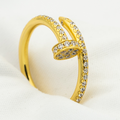 [Kincade Jewelrys]JUSTE RING 1.8MM GOLD DIAMONDS