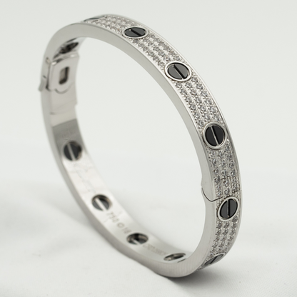 [Kincade Jewelrys]LOVE BRACELET 6.1MM DIAMOND-PAVED CERAMIC