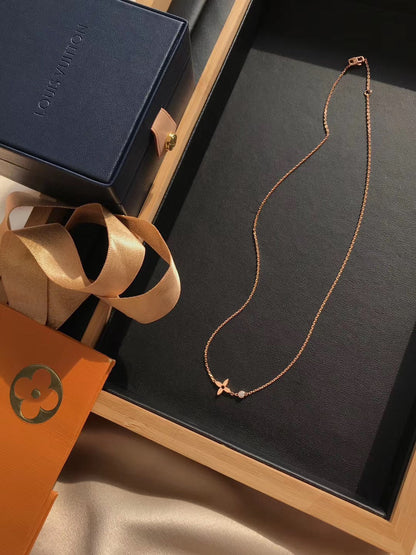 [Kincade Jewelrys]BLOSSOM PENDANT PINK GOLD AND DIAMOND