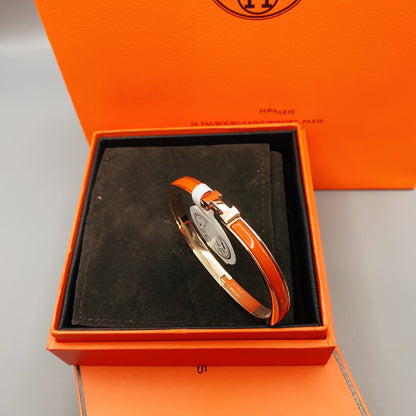 [Kincade Jewelrys]CLASSIC HM CLIC RED 8MM ENAMEL BRACELET