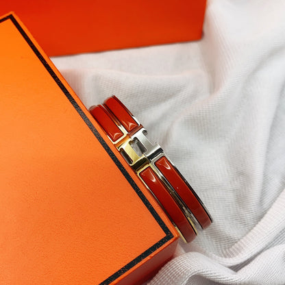 [Kincade Jewelrys]CLASSIC HM CLIC RED 8MM ENAMEL BRACELET