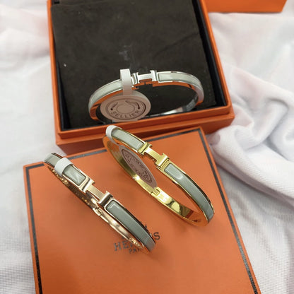 [Kincade Jewelrys]CLASSIC HM CLIC GREEN 8MM ENAMEL BRACELET