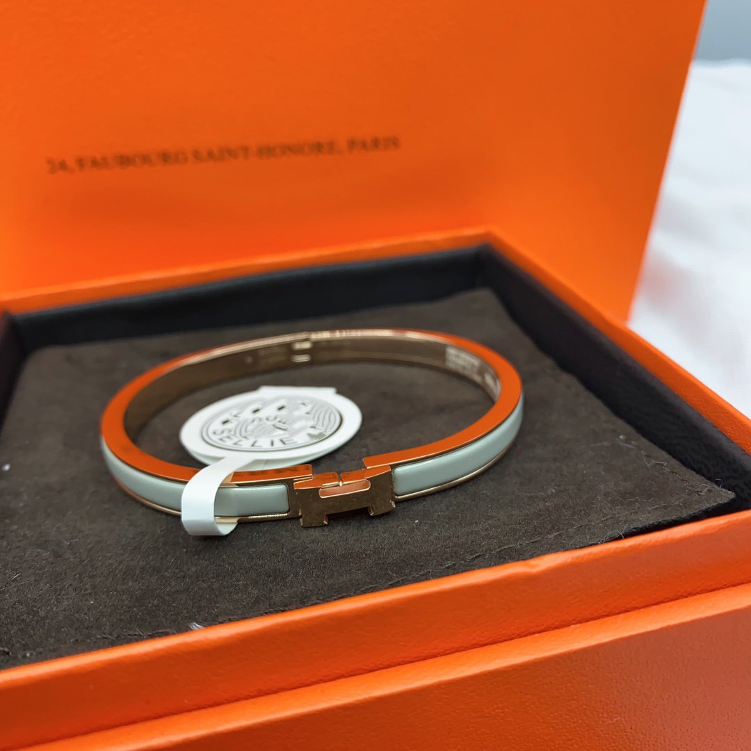 [Kincade Jewelrys]CLASSIC HM CLIC GREEN 8MM ENAMEL BRACELET