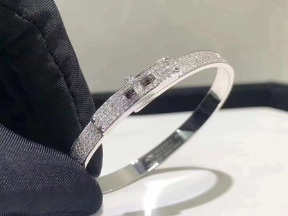 [Kincade Jewelrys]HM KELLY BRACELET IN SILVER AND FULL PAVE DIAMOND