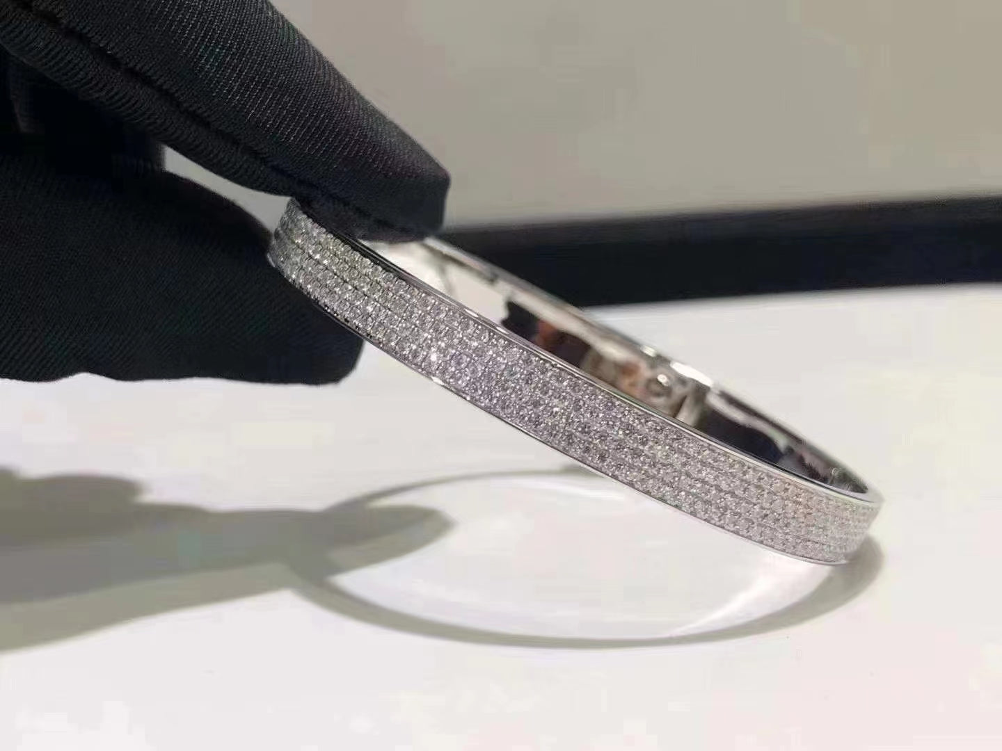 [Kincade Jewelrys]HM KELLY BRACELET IN SILVER AND FULL PAVE DIAMOND