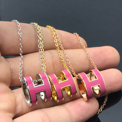 [Kincade Jewelrys]H NECKLACE PINK