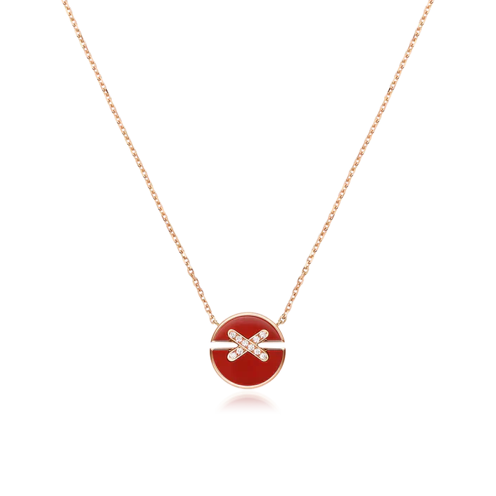 [Kincade Jewelrys]JEUX DE ROSE GOLD DIAMOND NECKLACE